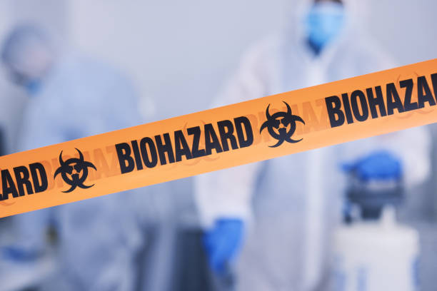 Professional Biohazard technician working in Skidmore, TX